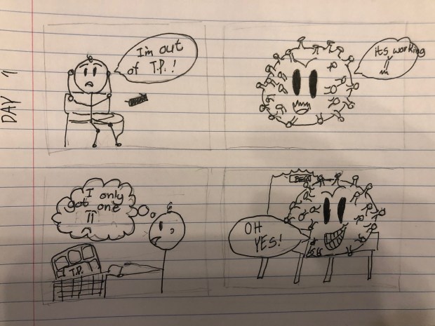 Sophie Age 9 2 6 word comics